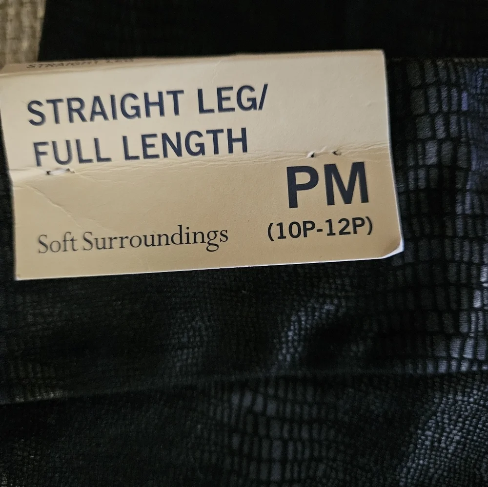 Python Print Straight Leg Pants' soft surroundings size MP & NWT - Picture 4 of 5